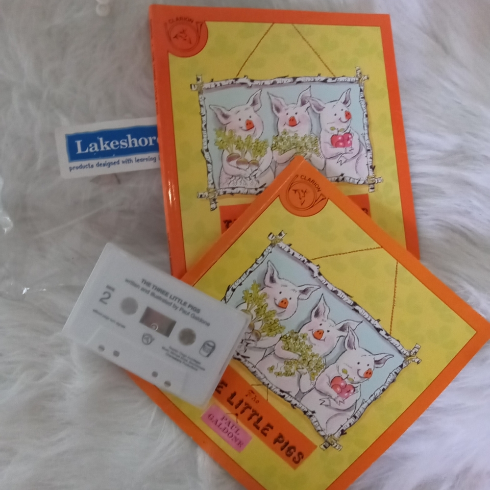 Lakeshore Three Little Pigs Storybook Set & Cassette